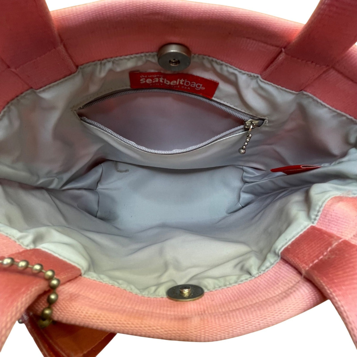 The Original Seatbelt Bag Women’s Pink Seatbelt Fabric Woven Tote Bag