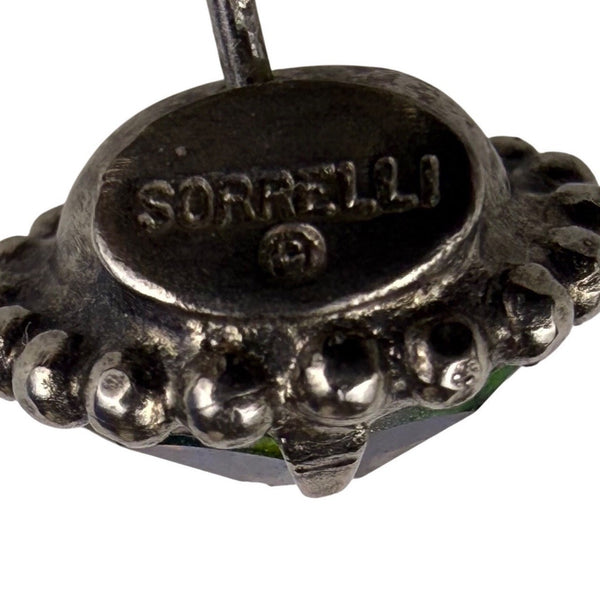 Sorrelli Womens Silver Tone Beaded Stud Earrings With Iridescent Round Crystals