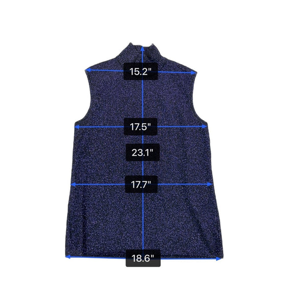 Escada Purple Frostfox Fur Cuff Glitter Set Turtleneck Vest Cardigan Sz 40