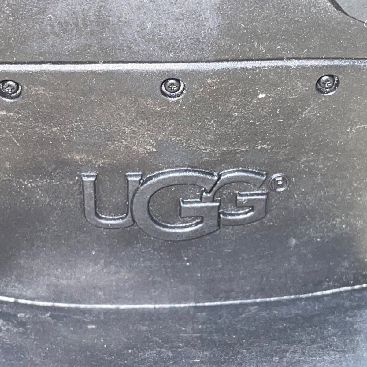 UGG Womens Black Suede Shearling Buckled Mid-Calf Winter Boots Size 7