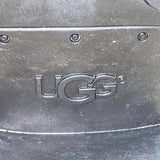 UGG Womens Black Suede Shearling Buckled Mid-Calf Winter Boots Size 7