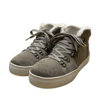 Mudd Women’s Gray Faux Suede & Sherpa Lined High Top Beyley Boots Size 7.5