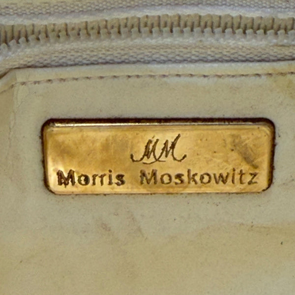 Morris Moskowitz Women’s Gray Leather Vintage Style Crossbody Handbag