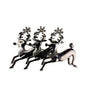 Silver Tone Reindeer Brooch Pin Design Lapel Christmas Jewelry Decorative
