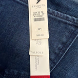 Talbots Womens Blue Straight Leg Five-Pocket Petite Jeans Size 4P