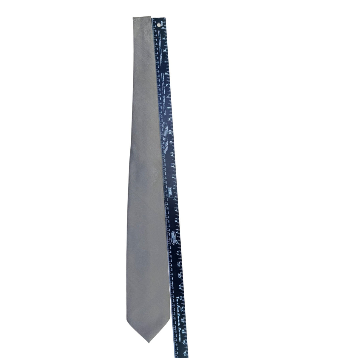 Colosseo Di Roma Mens Light Gray Polyester Patterned Necktie Classic Design