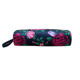 Betsey Johnson Women’s Black & Pink Floral Print With Gold Heart Detail Clutch
