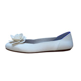 Rothys Women’s White With Flower Detail Slip-On Ballet Flats Size W11.5