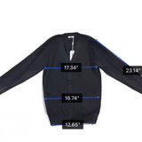 Coofandy Mens Black Cardigan Sweater With Pockets Button-Up Style Size S