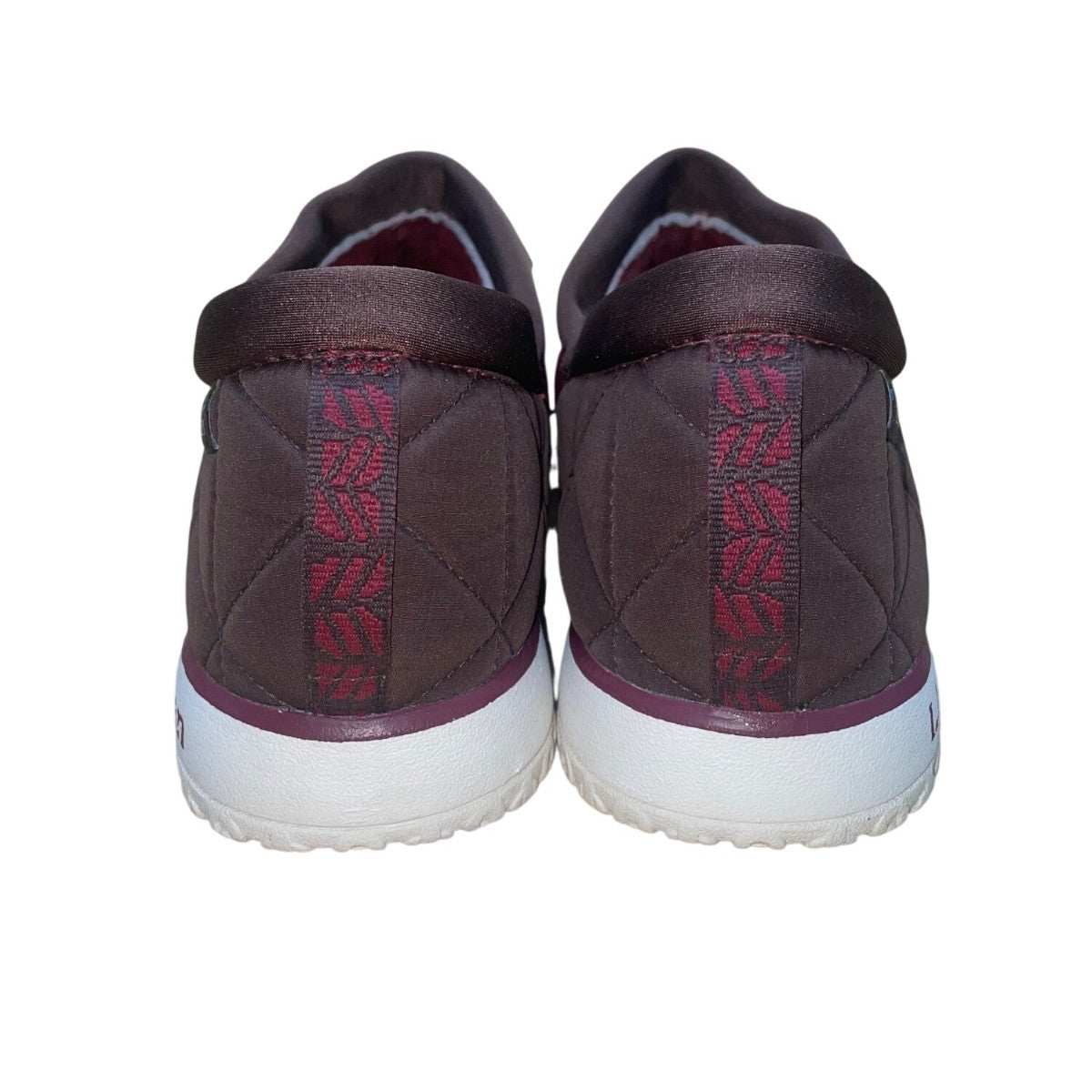 L.L.Bean Men’s Red Dark Earth Nylon Ultralight PrimaLoft Slip-On Shoes Size 12M