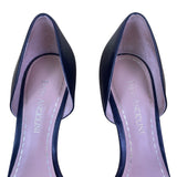 Enzo Angiolini Women’s Gray Black Leather DOrsay Snakeskin Print Pumps Size 7.5M