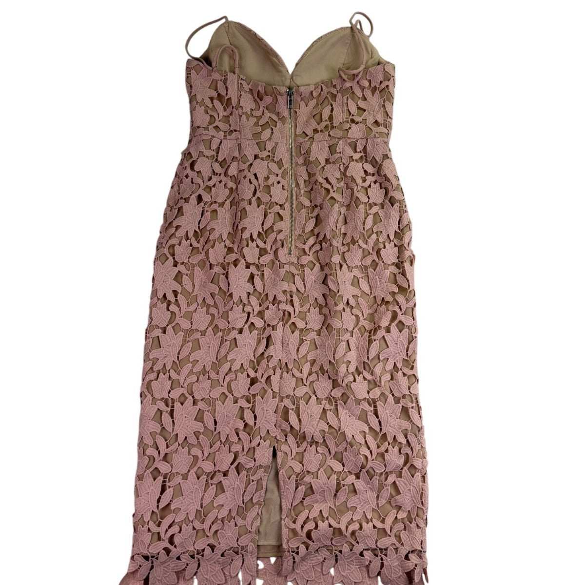 Love Honor Womens Dusty Pink Sofia Dress Elegant Floral Design Size 12