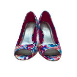 Christian Siriano Women’s Pink Watercolor Ink Blot Heels Sz 6.5