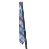 Lands End Mens Multicolor Cotton Plaid Necktie Classic Pattern