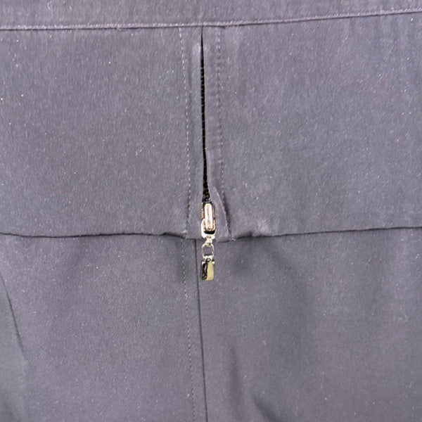 Fleet Street Womens Black Polyester Hooded Trench Coat Button Closure Size 10