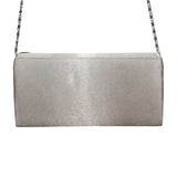 Bijoux Terner Women’s Champagne Satin Effect Chain Strap Bow Clutch Bag