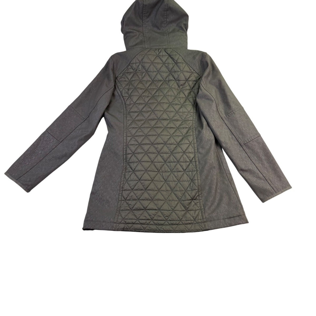 Marc New York Womens Green Hooded Quilted Jacket Lightweight Warm Size M