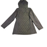 Marc New York Womens Green Hooded Quilted Jacket Lightweight Warm Size M