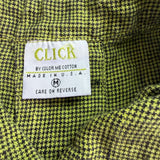 Click Womens Olive Green Linen Sleeveless Button-Down A-Line Midi Dress Size M