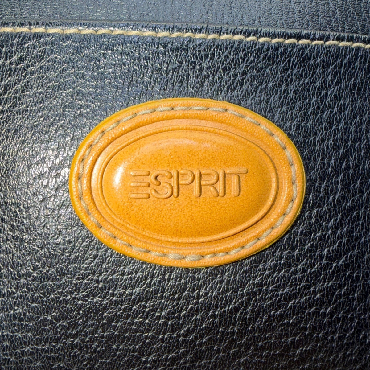 Vintage 80's 90's Esprit Women’s Black & Brown Faux LeatherCrossbody Bag