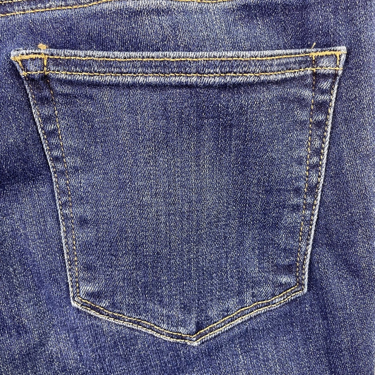 Lucky Brand Womens Blue Cotton Blend Lolita Skinny Frayed Hem Jeans Size 4/27
