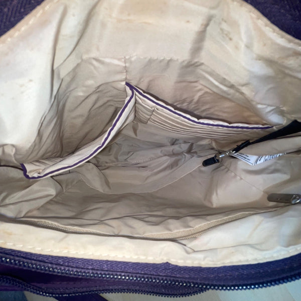 Travelon Women’s Purple Nylon Anti-Theft Multiple Pockets Crossbody Bag