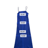 Banana Republic Women’s Blue Satin Strappy Maxi Dress Lightweight Stylish Sz XS