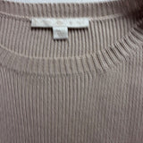 Boston Proper Womens Taupe Cotton Rayon Knit Dress Bell Sleeves Fit & Flare Sz X