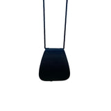 Preview Collection Womens Black Faux Satin Tassel & Braided Strap Crossbody Bag