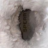 Sperry Womens Gray Leather & Wool White Faux Shearling-Lined Winter Boots Sz 10M