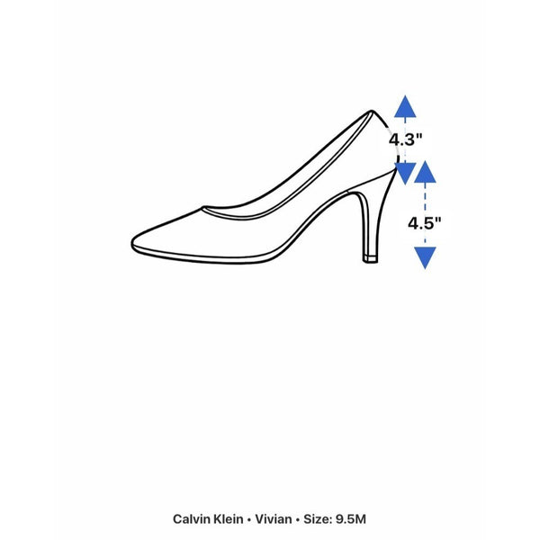 Calvin Klein Women’s Deep Blush Suede Vivian Ankle Strap Heels Size 9.5M