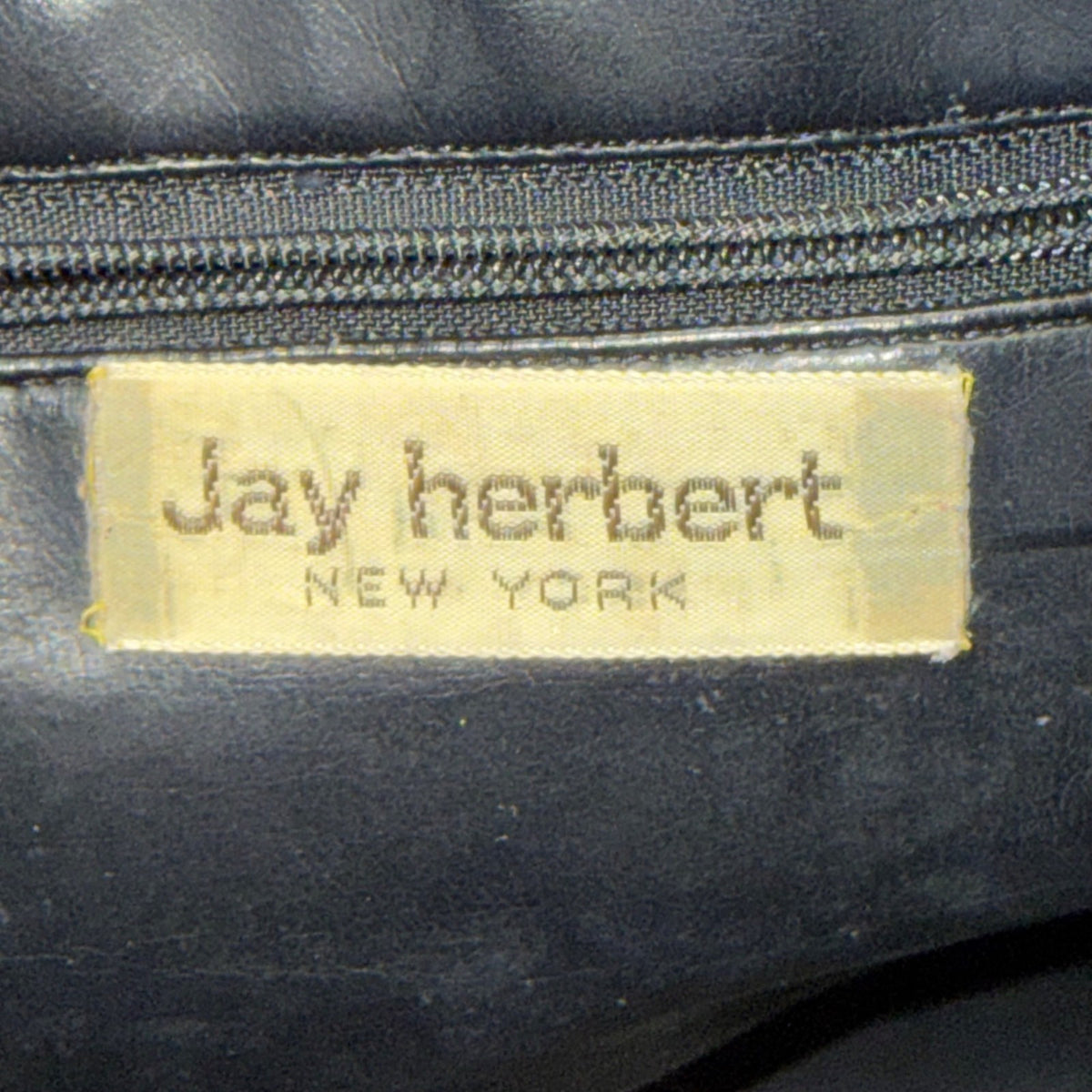 Jay Herbert Women’s Black Leather Woven Vintage Style Knotted Strap Shoulder Bag