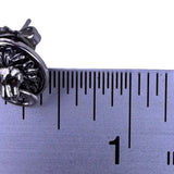 Lia Sophia Womens Silver Tone Metal Lion Stud Earrings Vintage Style