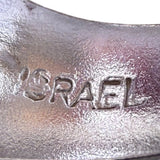 Sterling Silver 925 Multi-Band Statement Ring Textured Finish Sz 6 From Israel