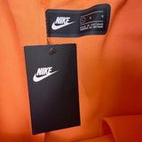 Nike Mens Orange Cotton Shorts Athletic Drawstring Waist Above-Knee Fit Size L