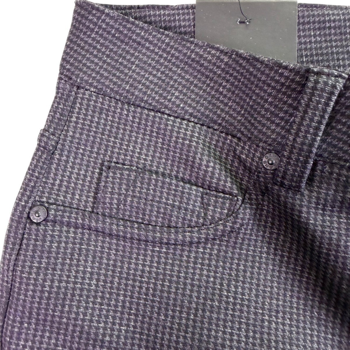 DKNY Jeans Womens Grey Houndstooth Polyester Blend Slim Fit Pants Medium Size M