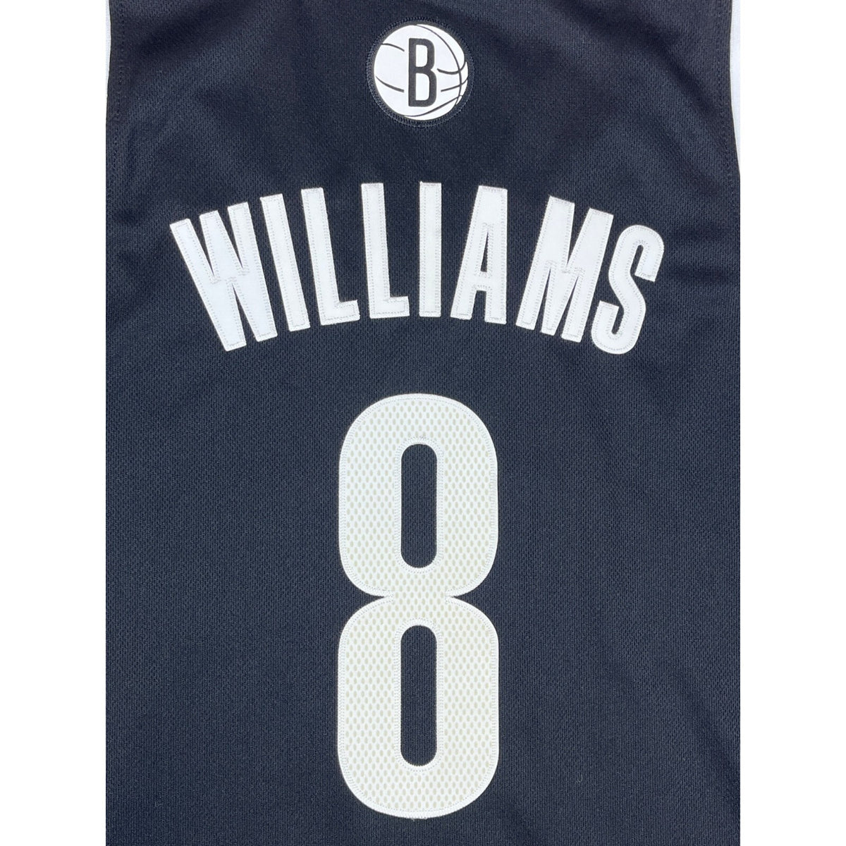 Adidas Deron Williams #8 Black Brooklyn Nets Basketball NBA Jersey Sz M