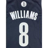 Adidas Deron Williams #8 Black Brooklyn Nets Basketball NBA Jersey Sz M