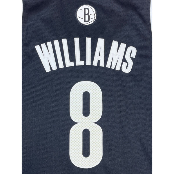 Adidas Deron Williams #8 Black Brooklyn Nets Basketball NBA Jersey Sz M