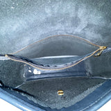 Coach Women’s Navy Leather Turnlock Closure Adjustable Strap Crossbody Bag