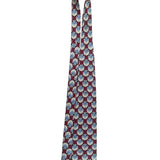 Jos A Bank Mens Red Silk Geometric Patterned Tie Corporate Collection Accessory