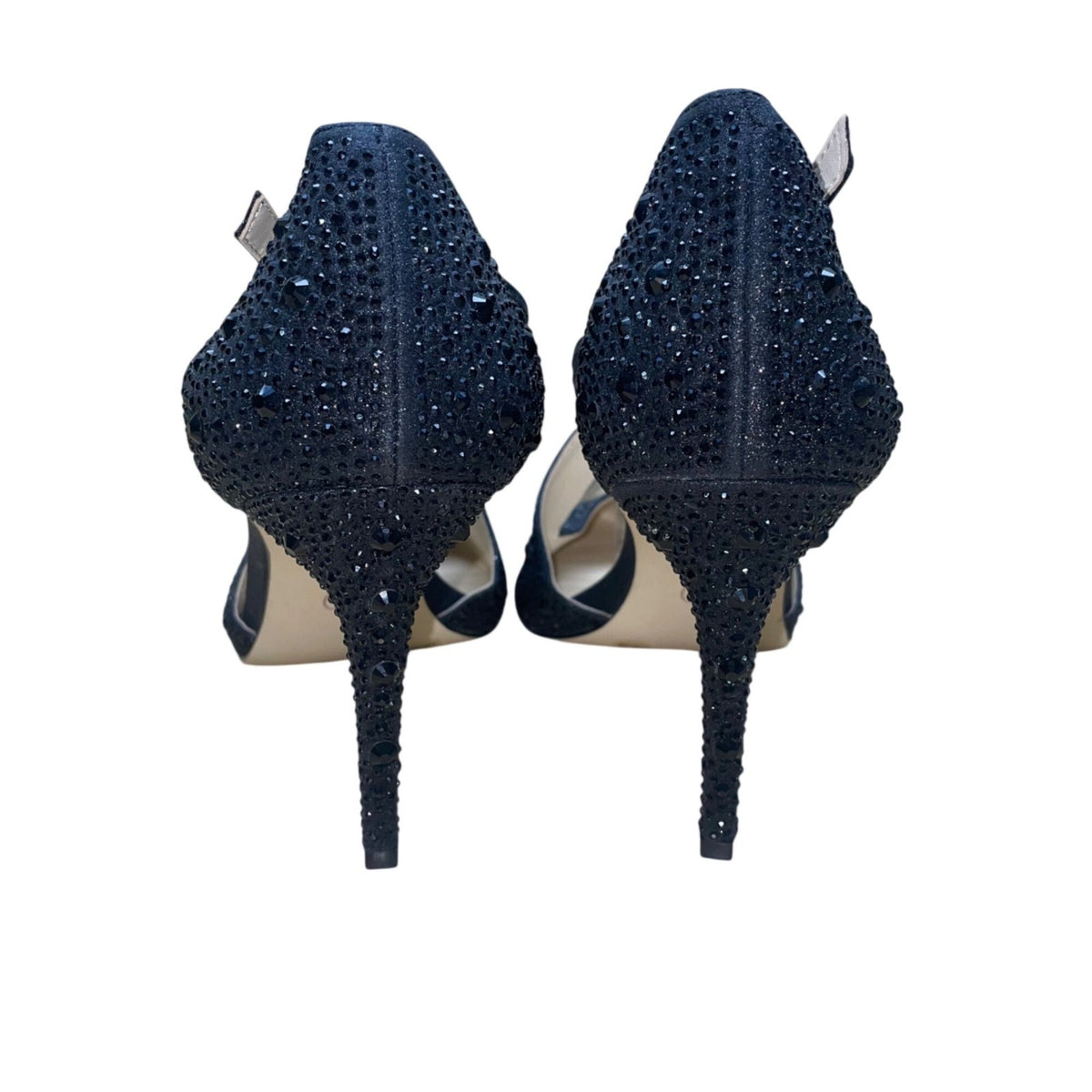 Jessica Simpson Women’s Black Rhinestone Embellished Pointed Toe Heels Size 9M
