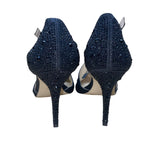 Jessica Simpson Women’s Black Rhinestone Embellished Pointed Toe Heels Size 9M