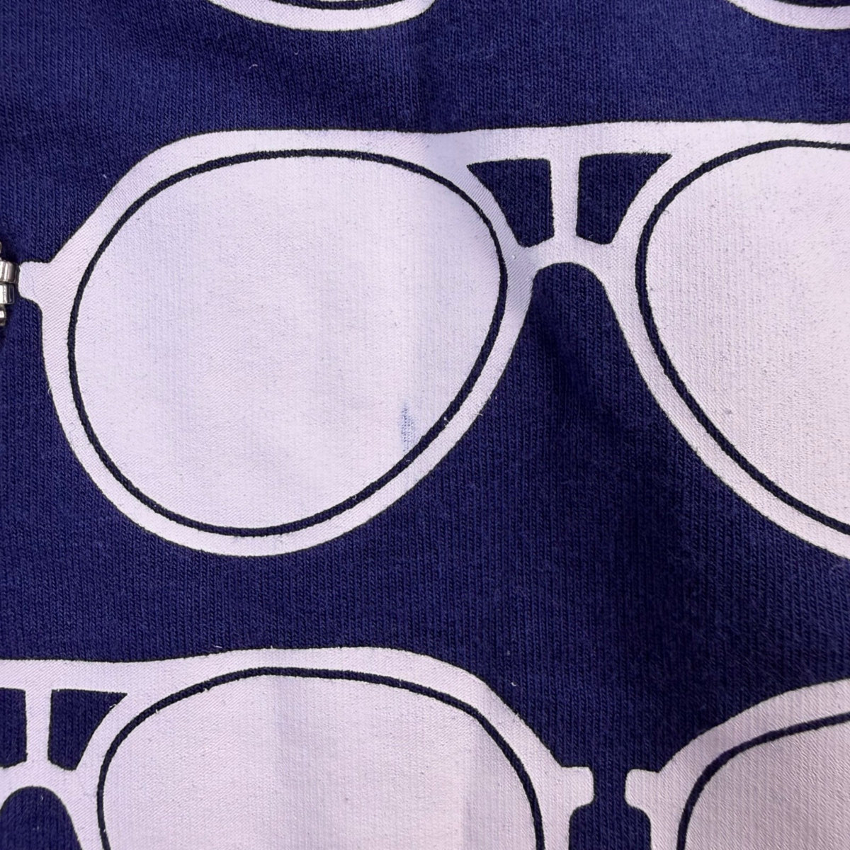 Karl Lagerfeld Paris Womens Navy Printed Long Sleeve Sweatshirt Size S