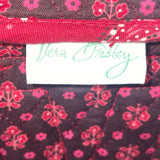 Vera Bradley Women’s Red Cotton Quilted Paisley Print Adjustable Straps Backpack