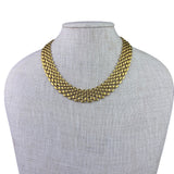 Vintage Napier Womens Gold Tone Metal Vintage Statement Necklace Classic Chain