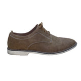 Mio Marino Men’s Brown Faux Leather Perforated Lace Up Oxford Shoes Size 12