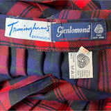 Triminghanis Women's Red Plaid Midi Skirt Sz 10
