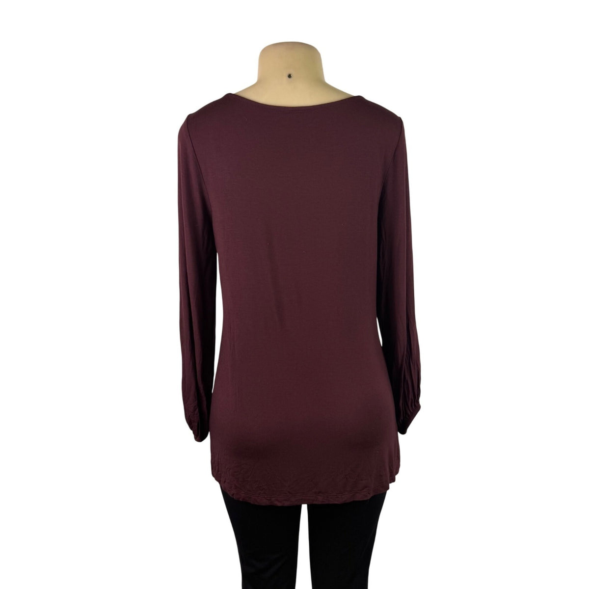 Ann Taylor Women’s Burgundy Long Sleeve Top Shirt Size S - New