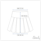 Plaid Pleated Mini Skirt With Button & Zipper Closure Size M - New